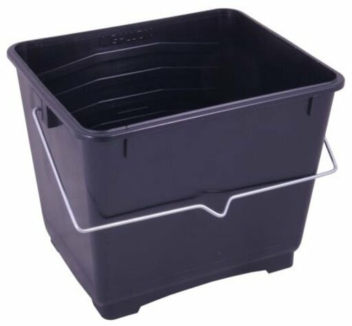 Black Plastic Scuttle, 5L Image 1