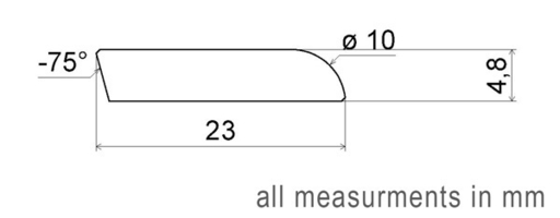 Traditions Solid Oak Flat Threshold, Unfinished, 23x5 mm, 2.7 m Image 2