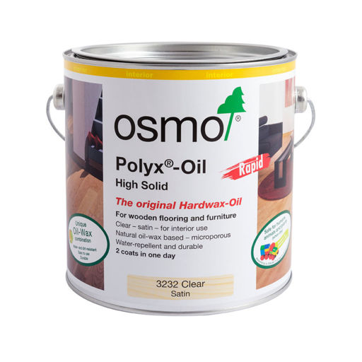 Osmo Polyx-Oil Rapid, Hardwax-Oil, Satin, 2.5L Image 1
