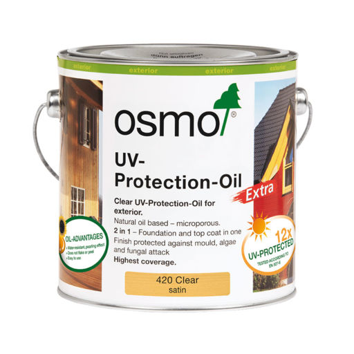 Osmo UV-Protection Oil Extra, Clear Satin-Matt, 2.5L Image 1