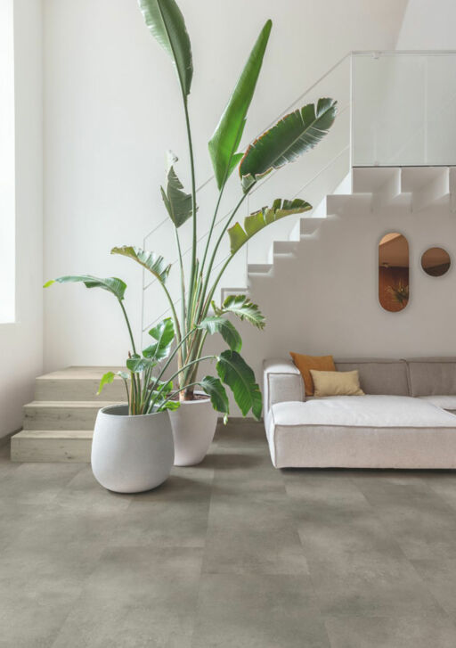 QuickStep Alpha Illume, Cloudy Concrete Vinyl Flooring, 428x6x856mm