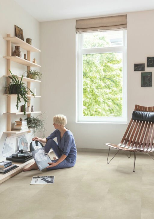 QuickStep Alpha Illume, Sandstone Concrete Vinyl Flooring, 428x6x856mm