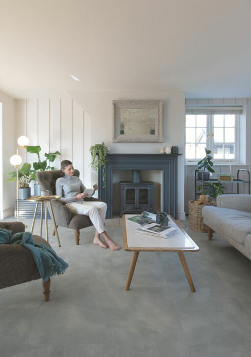 QuickStep Alpha Illume, Soft Sky Vinyl Flooring, 428x6x856mm