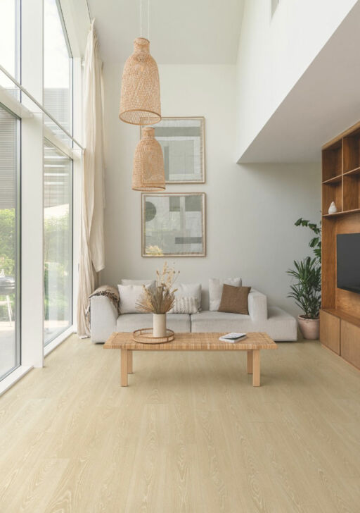 QuickStep CLASSIC Frosty Beige Oak Laminate Flooring, 8mm