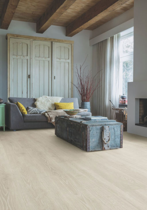QuickStep Majestic Woodland Oak Light Grey Laminate Flooring, 9.5mm
