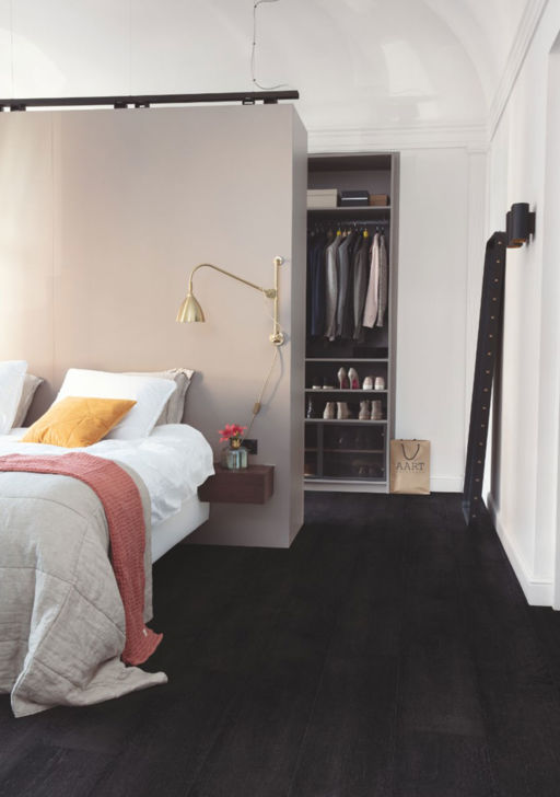 QuickStep Capture Painted Black Oak Laminate Flooring, 9mm