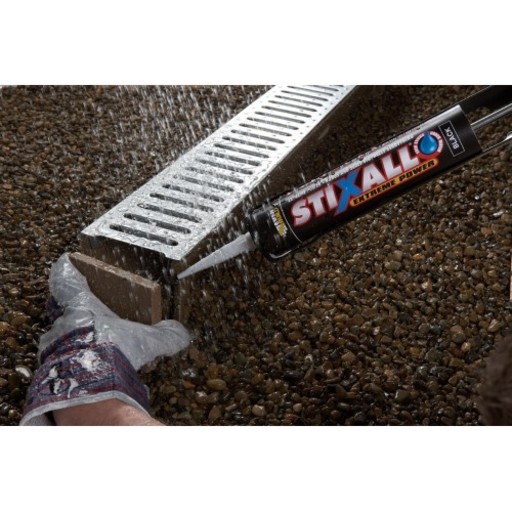 Everbuild Stixall Adhesive, Black, 290ml Image 4