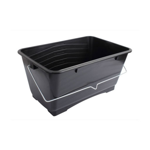 Small Black Plastic Scuttle, 9 inch