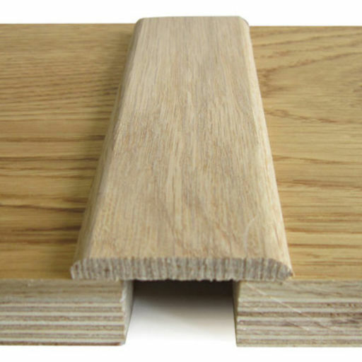 Traditions Solid Oak Flat Threshold Strip, Unfinished, 43x5mm, 0.9m