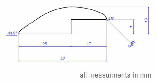 Traditions Solid Oak Reducer Threshold, Unfinished, 7mm, 90cm Image 2